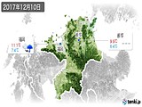 2017年12月10日の福岡県の実況天気