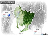 2017年12月16日の愛知県の実況天気