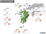 実況天気(2017年12月20日)