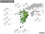 実況天気(2017年12月28日)