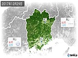 2017年12月29日の岡山県の実況天気