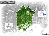 2018年01月06日の岡山県の実況天気