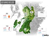 2018年01月12日の熊本県の実況天気