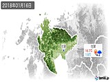 2018年01月16日の佐賀県の実況天気