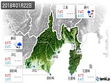 2018年01月22日の静岡県の実況天気