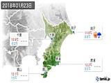2018年01月23日の千葉県の実況天気