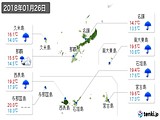 2018年01月26日の沖縄県の実況天気