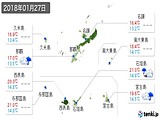 実況天気(2018年01月27日)