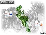 2018年01月29日の京都府の実況天気