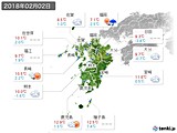 実況天気(2018年02月02日)