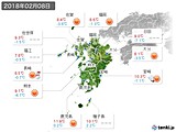 実況天気(2018年02月08日)