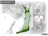 2018年02月11日の大阪府の実況天気
