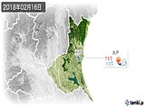 2018年02月16日の茨城県の実況天気