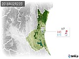 2018年02月22日の茨城県の実況天気