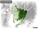 2018年03月09日の愛知県の実況天気