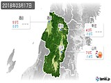 2018年03月17日の山形県の実況天気