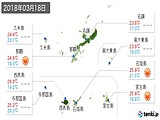 2018年03月18日の沖縄県の実況天気