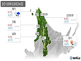 実況天気(2018年03月24日)