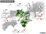 2018年04月01日の近畿地方の実況天気