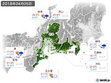 実況天気(2018年04月05日)