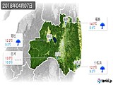 2018年04月07日の福島県の実況天気