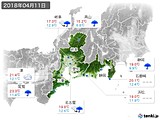 実況天気(2018年04月11日)