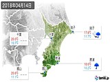 2018年04月14日の千葉県の実況天気
