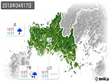 2018年04月17日の山口県の実況天気