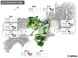 2018年04月18日の近畿地方の実況天気