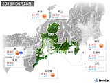 実況天気(2018年04月28日)