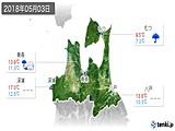 2018年05月03日の青森県の実況天気