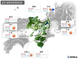 2018年05月04日の近畿地方の実況天気