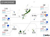 実況天気(2018年05月08日)