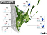 2018年05月10日の道東の実況天気