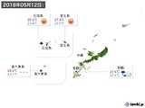 2018年05月12日の沖縄地方の実況天気