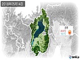 2018年05月14日の滋賀県の実況天気