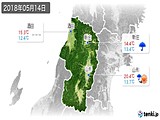 2018年05月14日の山形県の実況天気