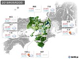 2018年05月20日の近畿地方の実況天気