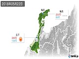 2018年05月22日の石川県の実況天気