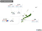 2018年05月26日の沖縄地方の実況天気