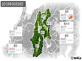 2018年05月26日の長野県の実況天気