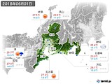 実況天気(2018年06月01日)