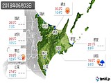 2018年06月03日の道東の実況天気