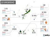 実況天気(2018年06月04日)