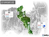 2018年06月10日の京都府の実況天気