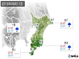 2018年06月11日の千葉県の実況天気