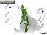 2018年06月15日の道北の実況天気