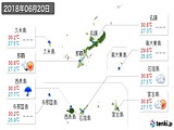 2018年06月20日の沖縄県の実況天気