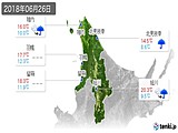 2018年06月26日の道北の実況天気