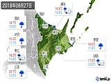 2018年06月27日の道東の実況天気